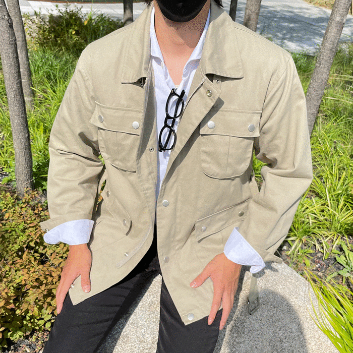 사파리 벨트 남자자켓 - 3color